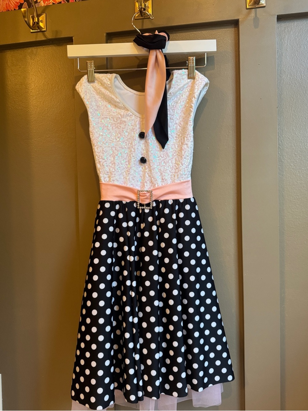 50’s Style Pink and Black Costume